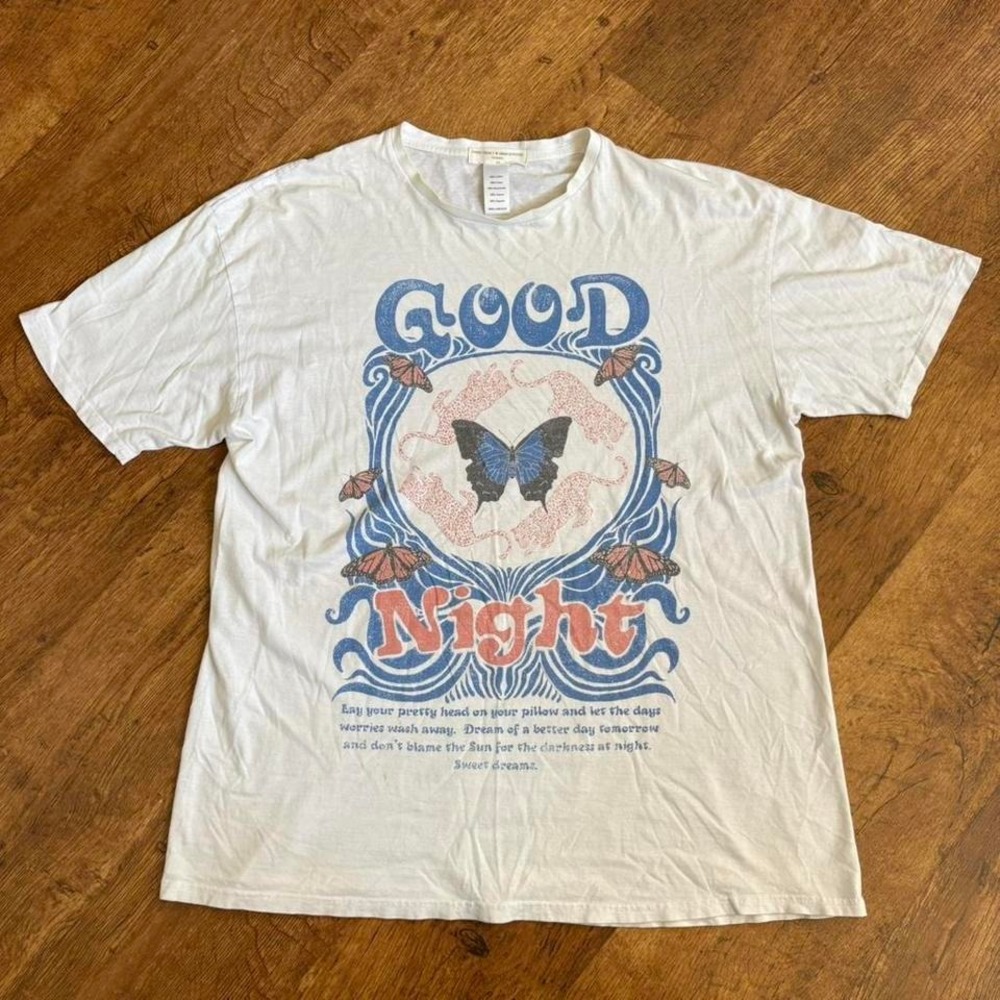 Project Social T x Urban Outfitters oversized butterfly graphic t-shirt